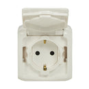 Legrand, Feuchtraum-Aufputz-Steckdose IP44 (1-fach), 2-polig mit Schutzkontak...