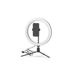 RGB ring light with tripod 160 cm, 12 inch/ 30 cm ring lamp RGBWW with second des... 