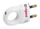 Legrand Plug keine Erde 6 A mit Ring, weiß