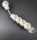 Multi-plug Schuko socket multiple plug distributor table socket surface-mounted...