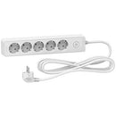 Schneider Electric ST9453W multiple socket, 5-way, cable 3 m, white