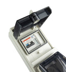 Steckdose für Elektroautos, Ladesystem mit LCD Digitale Stromzähler und FISchalter/Leitungsschutzschalter IP66