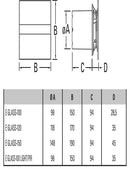 Cata E 100 GTH BK Bad-Abzieher, Timer Hygro, 8 W, Schwarz