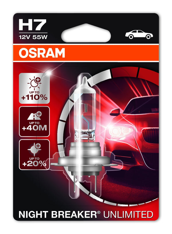 OSRAM 64210NBU-01B Glühlampe Night Breaker Unlimited Blister H7
