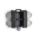 4-fach Gummi Schuko Steckdose IP44 vollgummi schukokupplung mit Abdeckkappen wasserdicht feuchtraum aussen schukostecker IP44 (4-fach Gummi Steckdose)