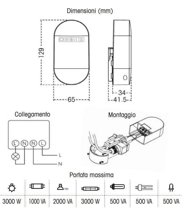 Orbis Citylux Dämmerungsschalter für Mast- oder Wandmontage 230V - OB131412