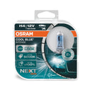 Osram COOL BLUE INTENSE H4, +100% mehr Helligkeit, bis zu 5.000K, Halogen-Sch...
