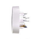 Schutzkontakt-Steckdose 3-fach unterputz weiß Schuko-Steckdosen