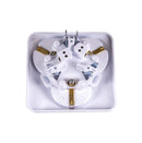 3-way protective contact socket flush-mounted white Schuko sockets 