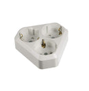 Combination socket on a base with 2-way rocker ALPINWEISS (3-way) 