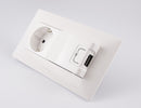 Legrand Unterputz Schuko Steckdose mit USB Ladegerät mit Rahmen