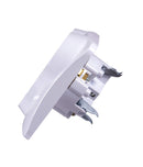 3-way protective contact socket flush-mounted white Schuko sockets 