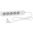Schneider Electric ST9451W multiple socket, 5-way, cable 1.5 m, white