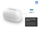 Philips Audio True Wireless Kopfhörer TAT2205WT/00 (Bluetooth In Ear Kopfhöre...