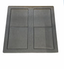 2-way Schuko built-in socket, stainless steel look kitchen power strip with child...