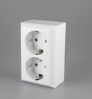 2-fach Aufputz Steckdose NEU 2 steckplätze Schucko Steckdose 2-fach (2-fach)