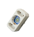 Multi-plug adapter plug protective contact distributor multiple plug 3-way 4-way 2-way (2 Euro+1 Schuko vertical)