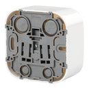 Legrand, surface-mounted socket (1-way), 2-pole with protective contact and child protection...