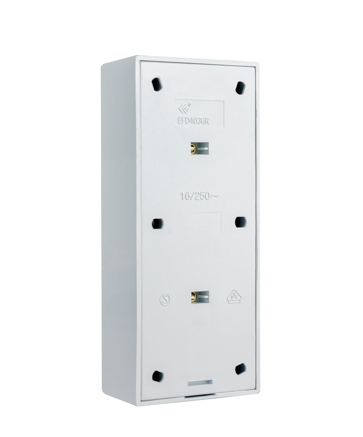 BG Electrical Koaxialsteckdose – 1-fach, Quadratisch, Weiß, Für TV & Radio