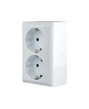 NEU Aufputz Schuko Steckdosen 1-fach, 2-fach,3 fach und 4-fach oder Verteiler