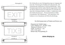 Notleuchte Notbeleuchtung Exit Notausgang Fluchtwegleuchte Notlicht Fluchtweg...