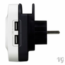 Ladesteckdose mit 2 USB Steckdosen und Handyhalter