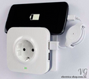 Ladesteckdose mit 2 USB Steckdosen und Handyhalter
