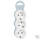 3-way multi-plug adapter plug protective contact CHILD PROTECTION distributor multiple plug