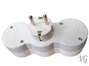 3-way multi-plug adapter plug protective contact CHILD PROTECTION distributor multiple plug