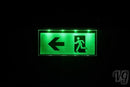 Notleuchte Notbeleuchtung Exit Notausgang Fluchtwegleuchte Notlicht Fluchtweg LED Links-Rechts NEW