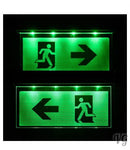 Notleuchte Notbeleuchtung Exit Notausgang Fluchtwegleuchte Notlicht Fluchtweg LED Links-Rechts NEW