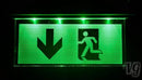 Notleuchte Notbeleuchtung Exit Notausgang Fluchtwegleuchte Notlicht Fluchtweg LED Unten NEW
