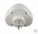 Multistecker 2-fach mit (ON-OFF) SCHALTER KINDERSCHUTZ Adapterstecker Mehrfac...