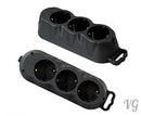 3 solid rubber Schucko socket Made in EU 