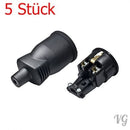 5 Stk. Schuko Gummi Kupplung 250V- 16A Gummikupplung Schukokupplung