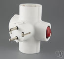 Multi plug 3-way with (ON-OFF) SWITCH CHILD PROTECTION Adapter plug multiple plug