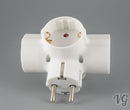 Multi plug 3-way with (ON-OFF) SWITCH CHILD PROTECTION Adapter plug multiple plug