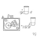 LED outdoor wall light SORTA for garden terrace yard aluminum alloy black 20W L-shape [energy class A+]