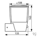 LED Aussen-Wandleuchte SORTA mit Bewegungssensor für Garten Terrasse Hof Einfahrt schwarz Aluminiumlegierung [Energieklasse A+]