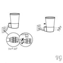 LED Aussen-Wandleuchte SORTA mit Bewegungssensor für Garten Terrasse Hof Einfahrt schwarz Aluminiumlegierung [Energieklasse A+]