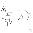 LED Aussen-Wandleuchte SORTA mit Bewegungssensor für Garten Terrasse Hof Einfahrt schwarz Aluminiumlegierung [Energieklasse A+]