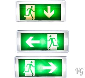 Dauerlicht LED Notleuchte Notbeleuchtung Exit Notausgang Fluchtwegleuchte Notlicht Fluchtweg
