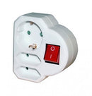 Multistecker Adapterstecker Schutzkontakt KINDERSCHUTZ Verteiler Mehrfachstecker (3-fach mit Schalter nach VDE)