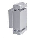 Wand Lampe Leuchte Beleuchtung Outdoor ALU Druckguss grau eckig Kanlux 22442