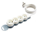 Legrand 4-way table power strip table socket wall socket with or without supply cable (4-way with 3.0 m cable)