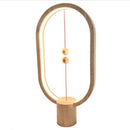 Heng - Design LED lamp - Unusual lamp for living room | bedroom in high-quality sturdy wood with USB connection in warm white light