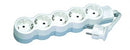 Power strip - multiple plug with 5 sockets (5-way); for mounting on wall and table; extra flat