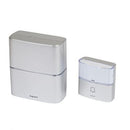 Legrand 094271 wireless doorbell set Premium battery-operated with MP3 function, aluminum, 2 pieces