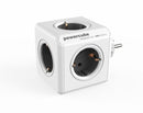 allocacoc PowerCube Original Grau - Reiseadapter & 5x Steckdose und Verteiler, 2