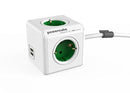 Allocacoc 1402GN-DEEUPC - PowerCube (Extended USB 1.5 m) 4 Salidas + 2 USB Verde